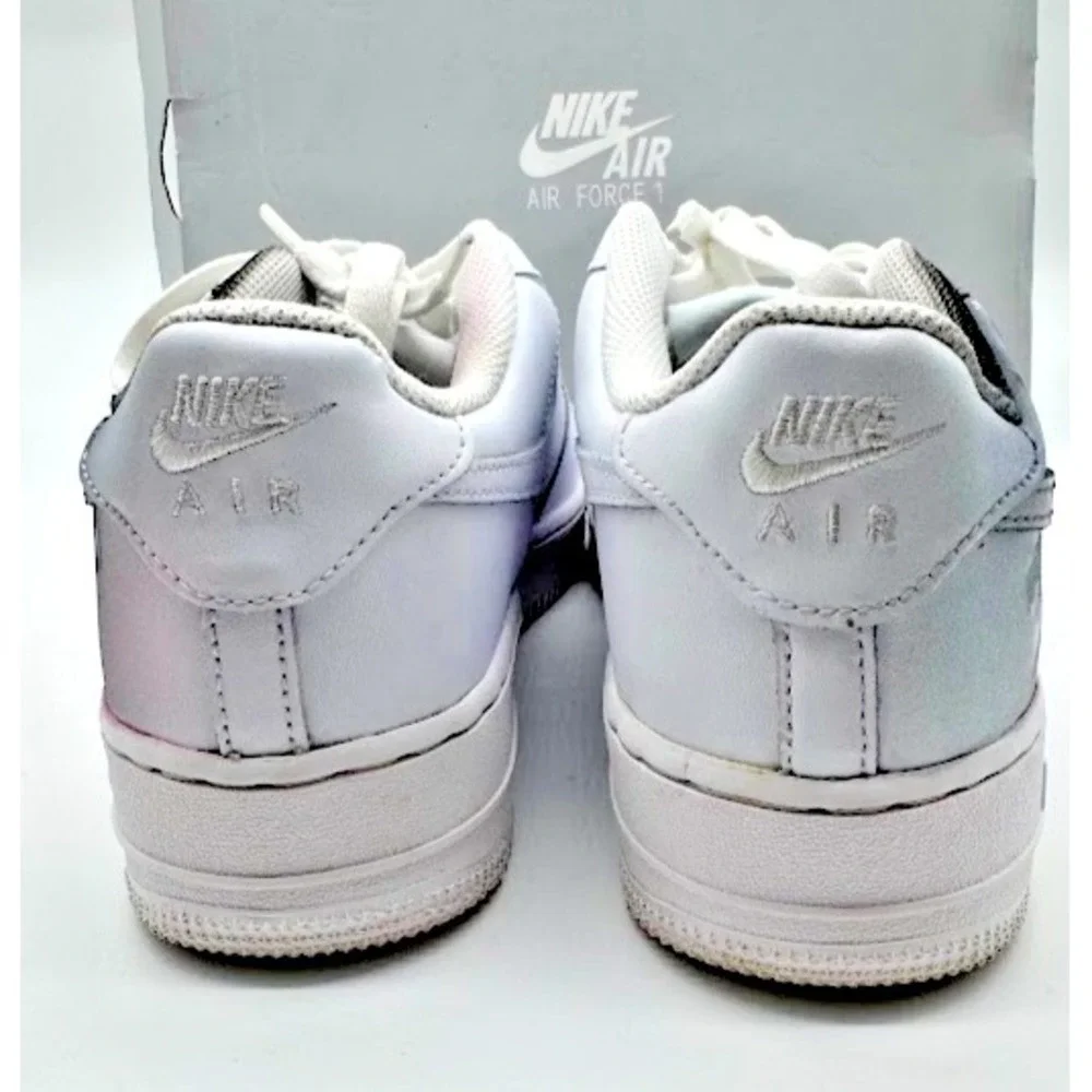 Nike Air Force 1 LE GS Custom Graffiti White Pink DH2920-111 Boys 7Y EU40
